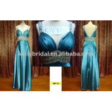 crystal mature ladies party dress OEM Service Supply Type and 100% Polyester Tulle Material sexy emerald green evening dress